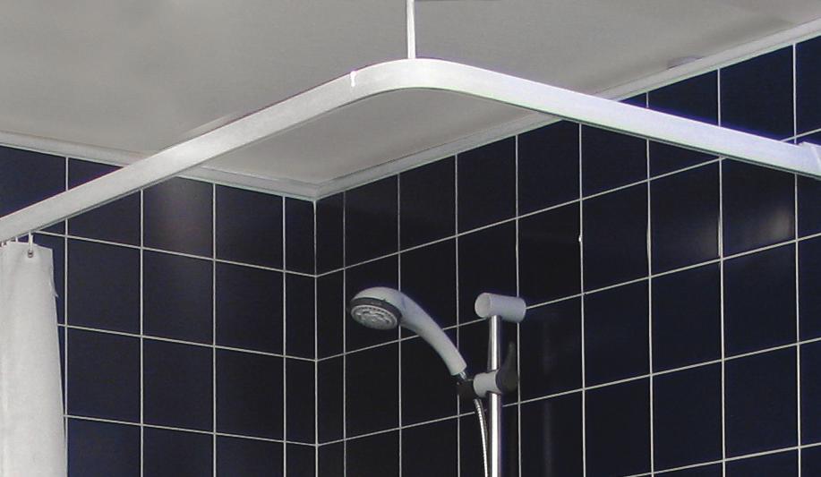 Shower Curtains and Track Choosing the right curtain and track system for your bathroom environment is an important finishing touch.