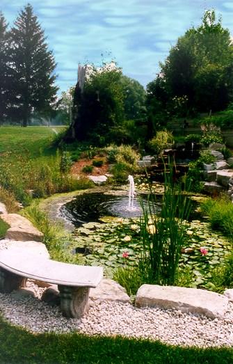 Other Considerations Edging Materials To achieve a naturalistic water garden, it is important to conceal the pond edges.