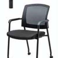 Arc Stackable Guest Chair with Arms Model No.