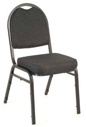 2406 List $85 $38 Banquet Upholstered Stack Chair Model No. 3810 All Steel Construction.