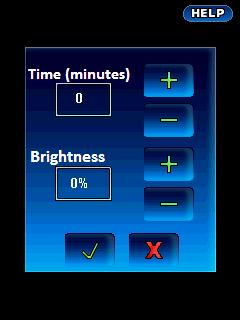 to copy images from USB drive. AUTO DIM SETTINGS SCREEN Time to adjust automatic screen dimming time.