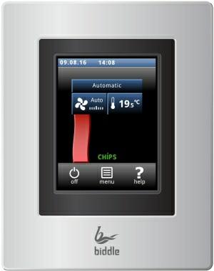 SensAir auto-active control Intelligent control and monitoring There are an extensive range of control options; touchscreen control (b-touch), remote operation and integration with a Building