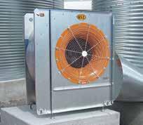 The aeration fan will be working against the static pressure of both the stored grain and drying fan(s).