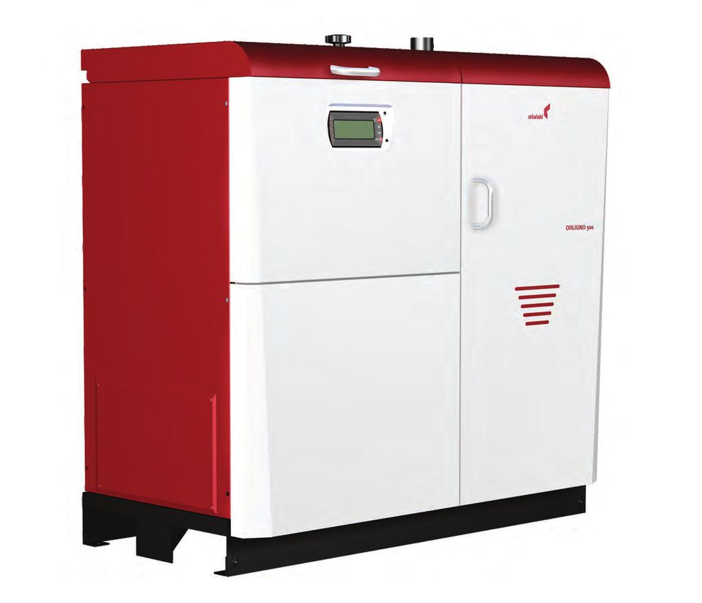 Orligno 500 A compact boiler designed to combust ecological fuel-pellets Basic information Available types [kw] 25 Fuel Pellets Use small/semi detached house detached house Boiler description Due to
