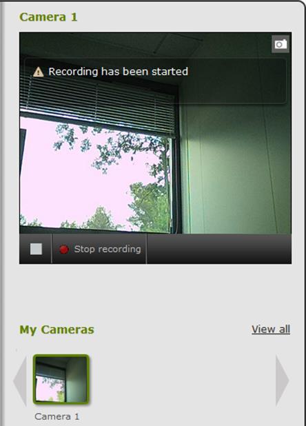10.3. Video Recording While watching a video stream on the web portal or mobile application, a user can decide, at any time, to start recording what is shown.