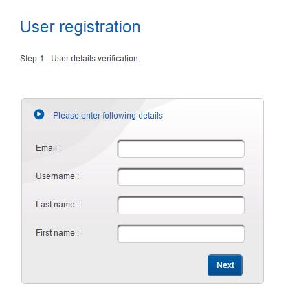 asked to click on a registration link for activating your account and defining your password and security questions.