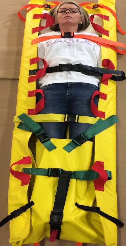 Rapid Evacuation Device for Patients and Victims Designed for one rescuer to evacuate patients / victims who are mobility impaired or incapacitated to a safe location during an emergency.