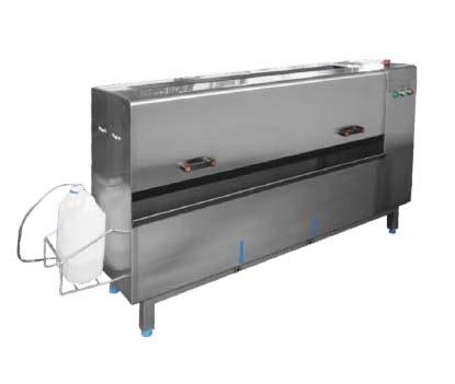 APRON AND GLOVE CLEANING Apron washer with brush (550601) or brush and spray gun (550602).