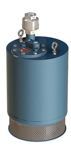 or water from the sump enters the tank through a stainless steel low resistance check valve.