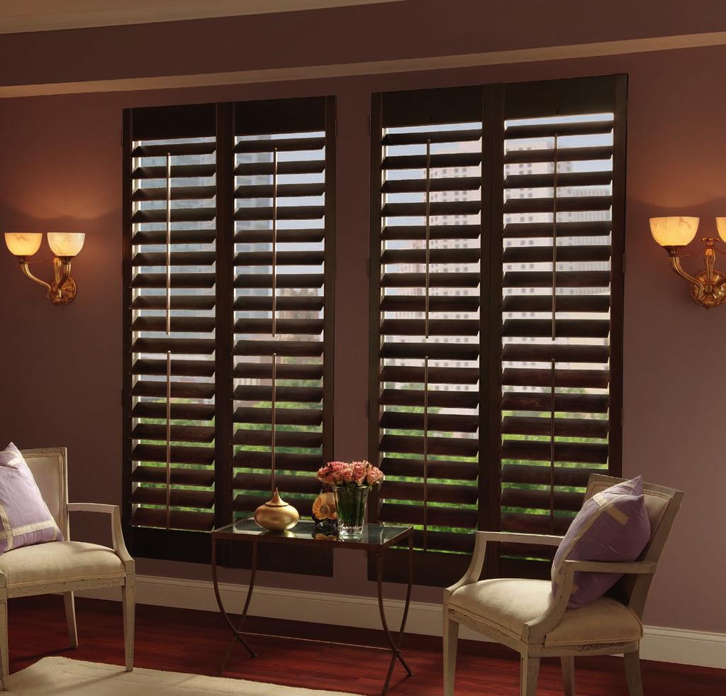 24 WOOD SHUTTERS Traditions Wood Shutters with 4 1/2" Louvers,