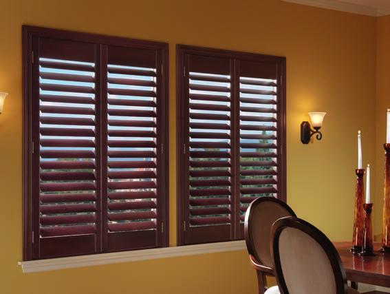 WOOD SHUTTERS QUALITY CRAFTSMANSHIP AND LASTING BEAUTY. Crafted from renewable North American hardwood, Traditions Wood Shutters add lasting warmth and depth to any space.