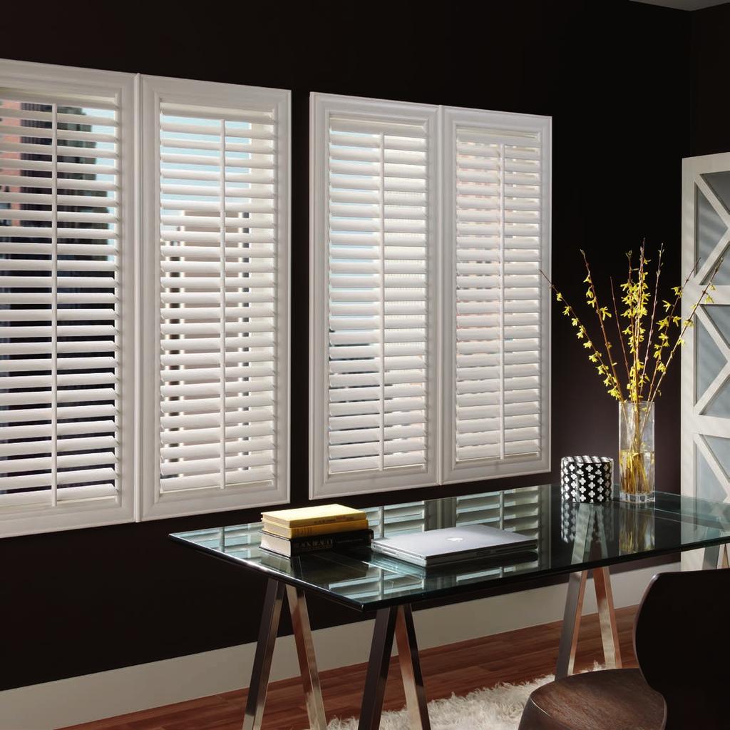 26 AURORA SHUTTERS Aurora Shutters with 2 1/2" Louvers,