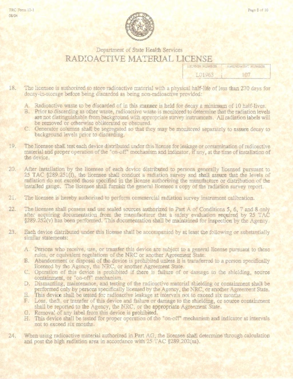Page 8 of 10 AMENDMENT N UMBER 18.