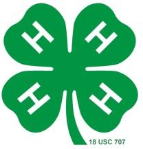 4-H Emblem Guidelines Basics The official 4-H Emblem is a four-leaf clover with a letter H in each leaf and the stem turned to the right.