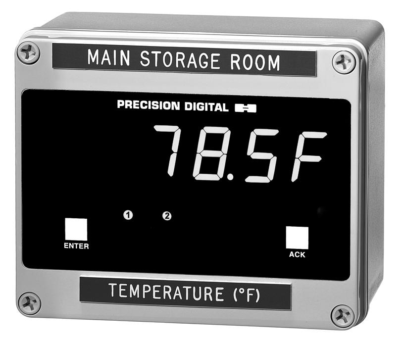 DIGITAL METERS Large Display Temperature Meters PD755 PD756 PD757 Handles Thermocouple & RTD Inputs with Simplicity J, K, T, E, R, & S
