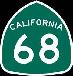 traffic. SR 68 also aids freight and agricultural transport between the City of Salinas and River Road, as well as transport of goods and visitors to the Monterey Peninsula.