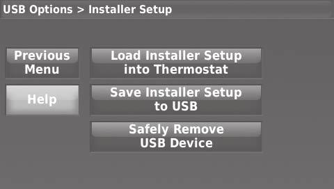 Using USB device. 2. Select the item to load or save. 3. Follow the prompts on the screen for the item you selected.