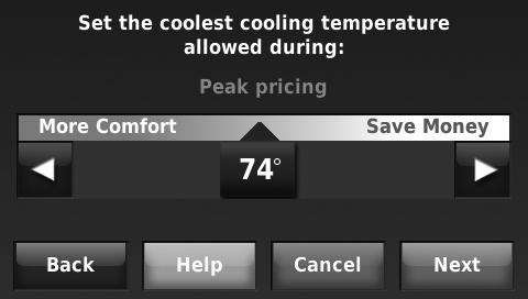 For example, the system can be set to raise indoor temperature slightly in summer (or lower it in winter) during hours of peak usage when rates are higher. 1.