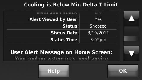 The Alerts Log contains information about the alert and system