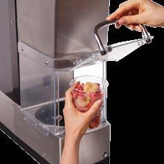 Simple process - Dispense ingredients into cup, insert cup and press "start", serve the customer.