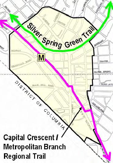 Silver Spring aims to be bike friendly but there s not much evidence of that, save for a few bike lanes.