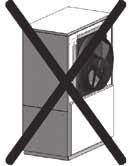 lifting the unit with a crane Notice Models must be lifted using a crane. Proceed as follows: Remove side laths on the wooden pallet C Side view Guide lifting straps under the unit.