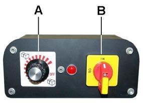 OPERATING CONTROLS A - VARIABLE TENSION CONTROL Rotate this control clockwise for more