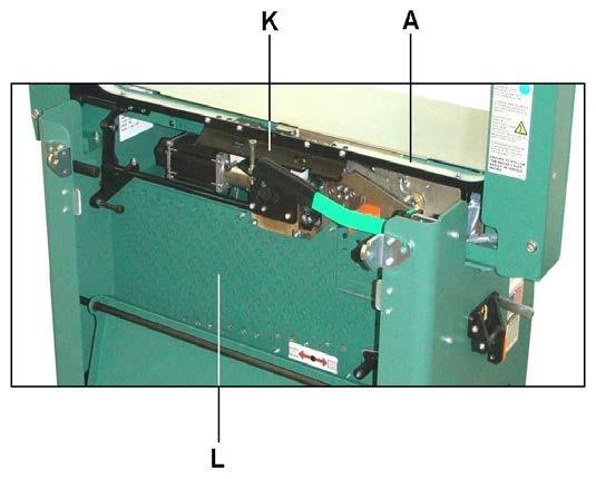 Operator Controls G - Chute Arch H - Strap Infeed & Cutter I -