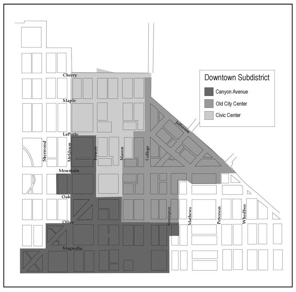 S TAFT HILL RD S MASON ST ST N MASON ST S MASON S LEMAY AVE ZONING DISTRICT: D (DOWNTOWN) Old City Center sub-district PROPOSED USES: MIXED-USE HEIGHT LIMIT: FOUR STORIES with setback above third