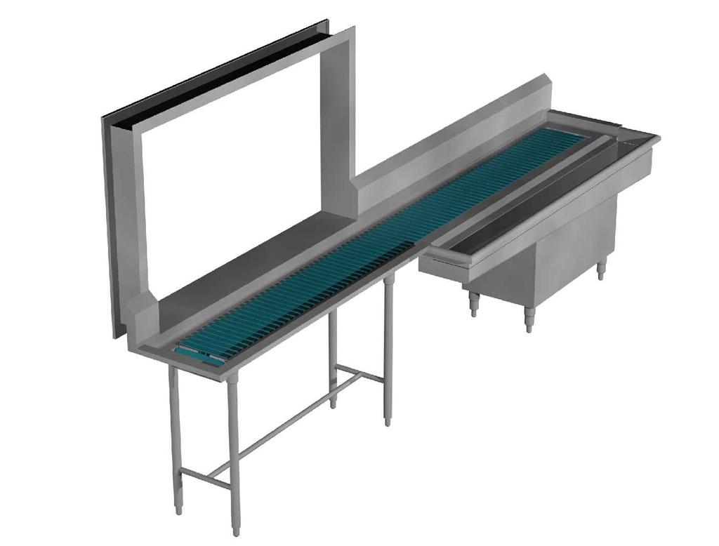 page 1 of 3 CF-10 SERIES FETURES Multi-directional straight or curved level, incline or decline Transports various objects an sizes SPECIFICTIONS: Series CF-10 Soiled tray conveyor to be as