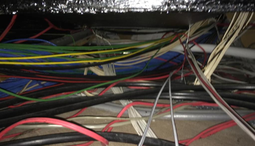 A lot of the existing wiring has not been secure as per the regulations.