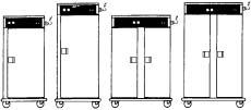 FWE Dual-Heat Banquet Cabinets MODEL NUMBERS XL Cabinets accommodate covered plates up to 12-3/8 diameter