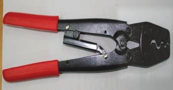 :13-3/8 Application Ratchet Crimp Tool for Non-Insulated Terminals AWG: 12-10, 8, 6, 4 902-089 Heavy Duty Solderless Lug Crimper Two Capacity