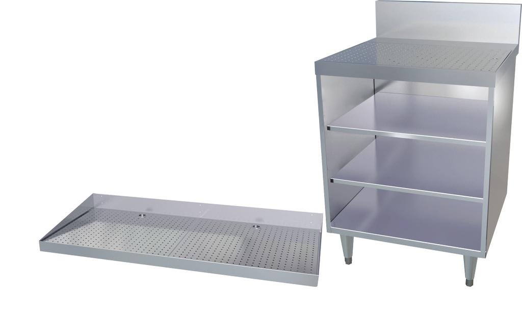 Utilize the top of the storage with a drying perforated pan, provide a safe space to