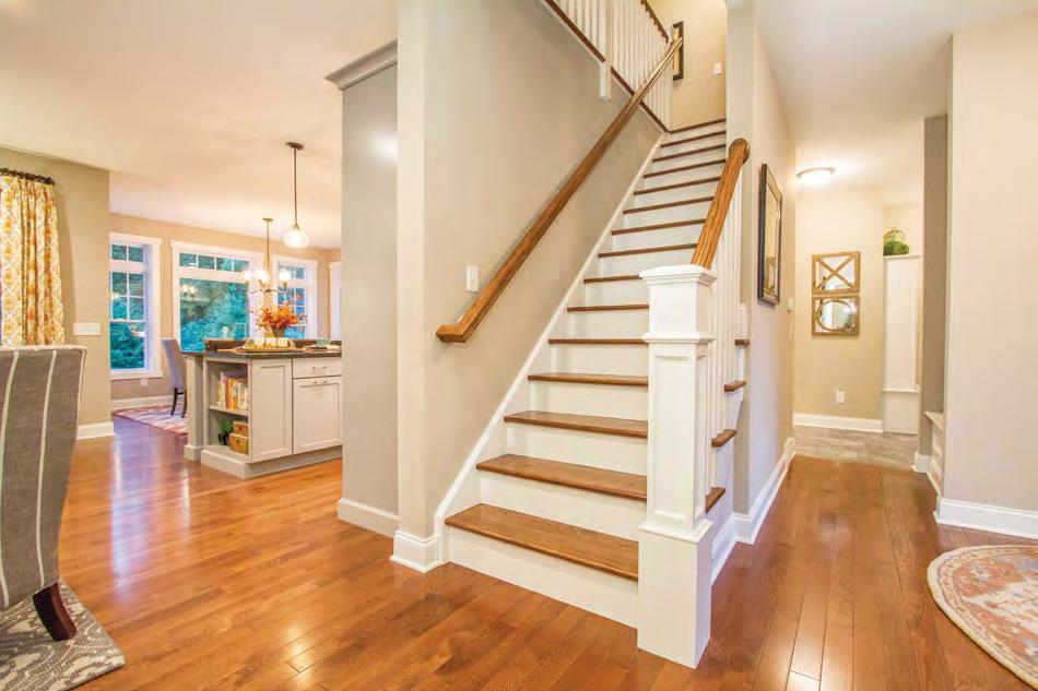 9901 Fine wood stairs and handrails are truly a work of Art.