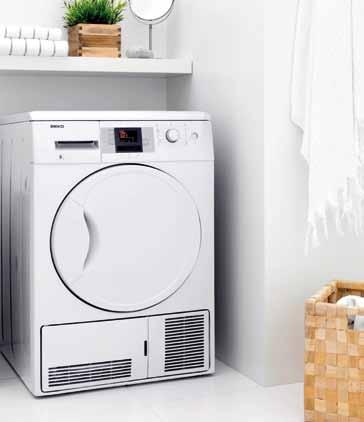 Tumble Dryers Condenser 9kg and 8kg Dry and Save A energy rated (0% better than A class) Using half the energy of an average condenser tumble dryer to give you the benefit of half price drying