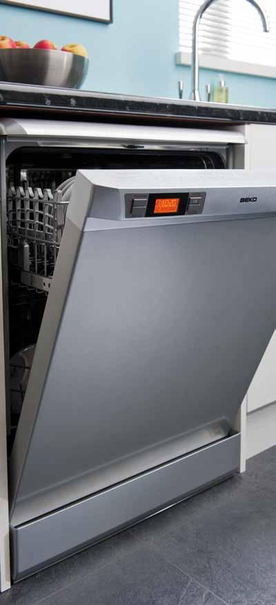 Dishwashers Full Size 60cm Auto-Sense Programme Senses dirt level of load and selects appropriate programme A+ energy rated with low 10 litre water consumption