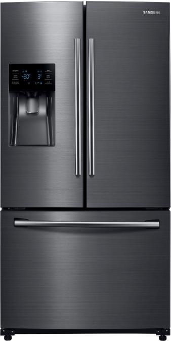 RF263BEAESG Black Stainless 770-26306 35.75 x 70 x 35.63 Black Stainless Finish Rich & vibrant smudge resistant finish. Premium appeal that matches any kitchen and is easy to clean.