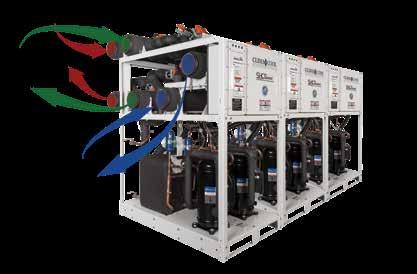 Produce heating, cooling and hot water from a single unit Flexibility The 6 header design can be applied with cooling towers, geothermal (ground and lake) loops, or hybrid systems for true system