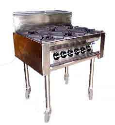 Cooktops Boiling Table 6 Burner Wok Burner 2 Hole Day/Weekend $150 Week $180