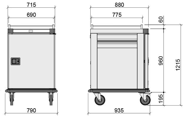 Doors: 2 GN 2/1 rack rails supplied: 40 Voltage (V):