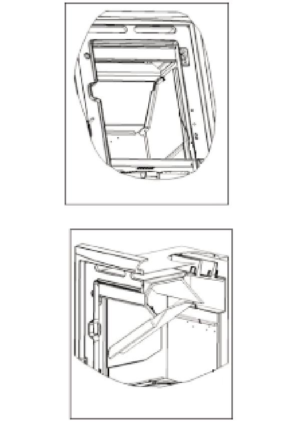 Fig.19 GRATE REMOVAL & CLEANING Over time fuel deposits, clinker & ash can lodge between the grate and grate support which can cause difficulties when moving the grate during deashing.