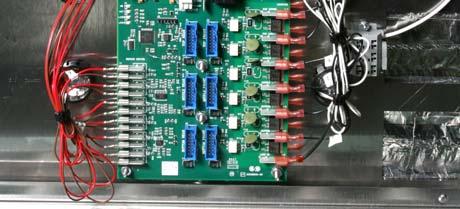 Check for line voltage between the power input terminal and the terminal block. 3. Check for +5VDC at the Distribution Board Message Test: Unplug top board. Board 0 message; bottom board is 1.