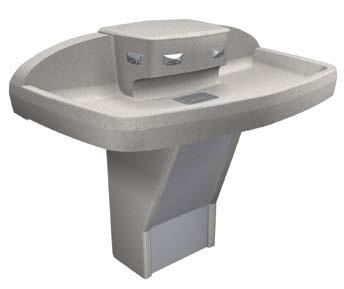 MULTI-FOUNT WASHFOUNTAINS The Multi-Fount Washfountains are designed for ADA compliance, water conservation and vandal resistance.