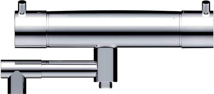 48 Bath Garda Bath Safety mixer for bath, Garda Pressure balanced thermostatic mixer, swivel spout with built-in