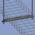 multilevel trapeze assemblies Supports up to four 2 (50 DN) conduits