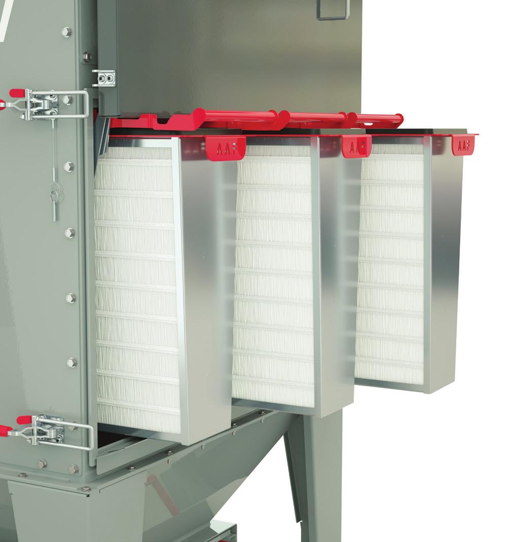 Filtration REDClean Media combined with the V-Pak filter design provides enhanced dust release and extended filter life.