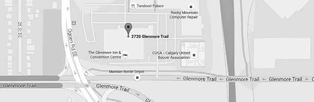 LOCATION The Glenmore Inn & Convention Centre is hosting the 2015 Alberta Chapter Technical Seminar. It is located at 2720 Glenmore Trail SE, Calgary AB T2C 2E6.