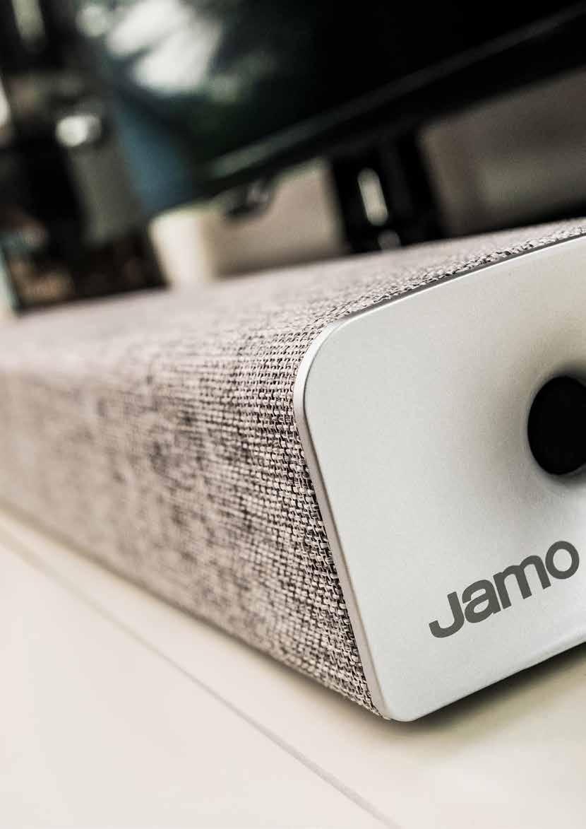 MORE THAN 50 YEARS OF ADVANCED ACOUSTIC DESIGN JAMO STUDIO SB 36 ALL IN ONE SOUND BAR NOW A high-tech audio collaborative utilizing resources from around the globe, JAMO crafts relevant products that