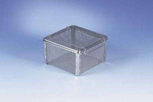 No Dimensions SPRI/ISO II - close mesh lid 476944000 310 x 210 mm SPRI/ISO III - close mesh lid 932896 210 x 150 mm Basket This basket is deeper and suitable for
